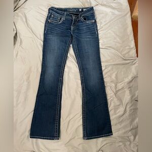 Miss Me Size 27 JES428B34L Bootcut Jeans w/inseam of 33